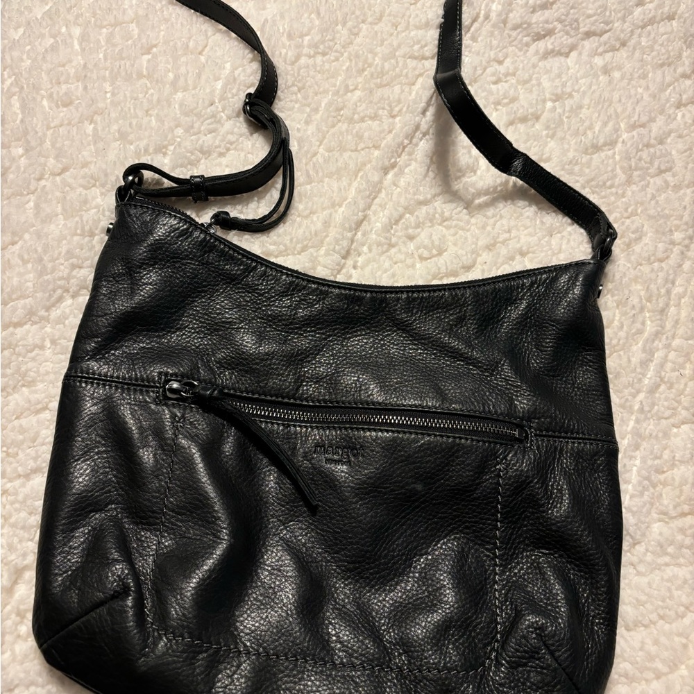 Margot New York crossbody purse black leather